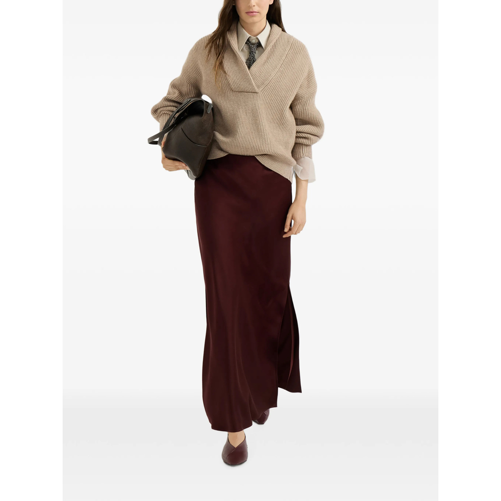 Cashmere English-Rib Sweater