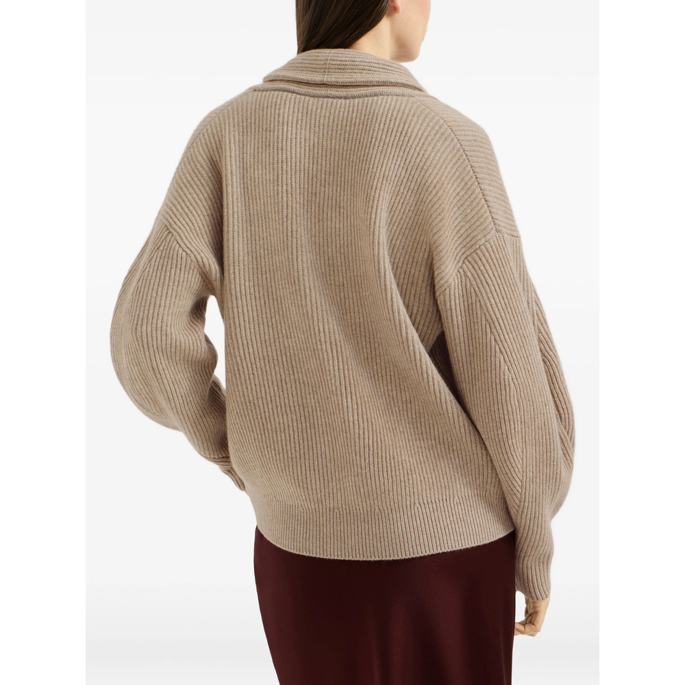 Cashmere English-Rib Sweater