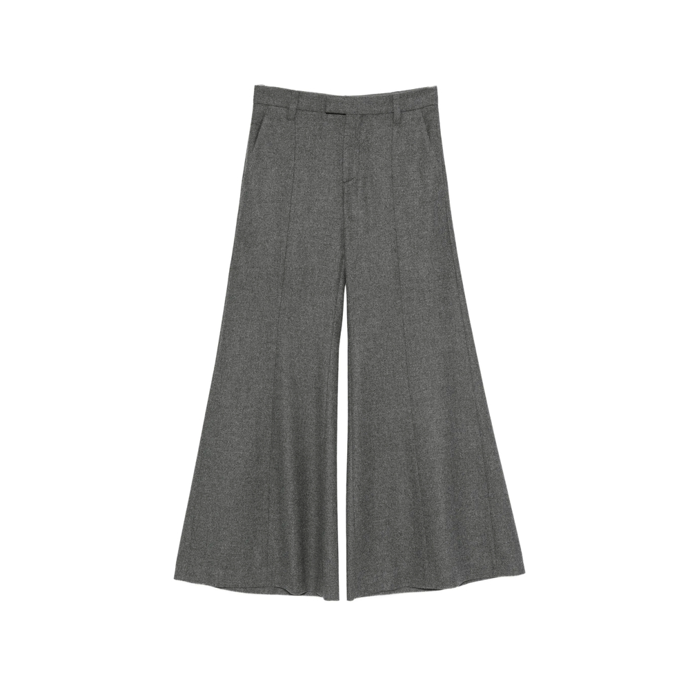 Brunello Cucinelli Pressed-crease Wide-leg Wool Trousers