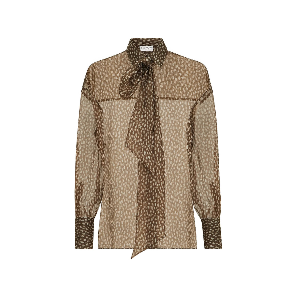 Dapple Silk Organza Shirt