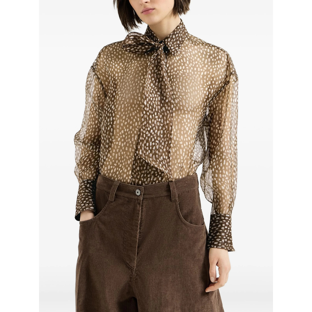 Dapple Silk Organza Shirt