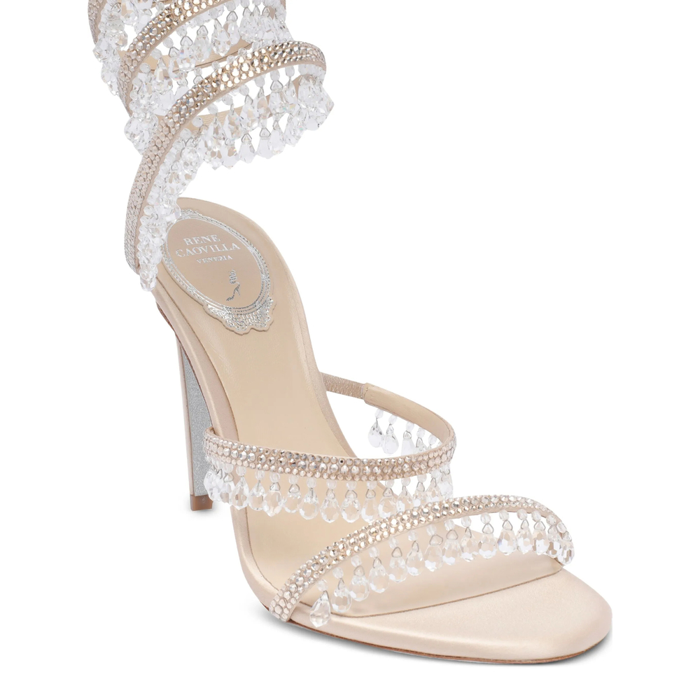 Crystal-Embellished Sandals
