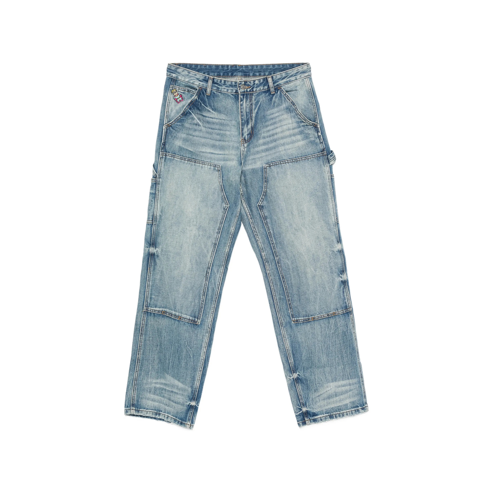 Whiskering-Effect Jeans