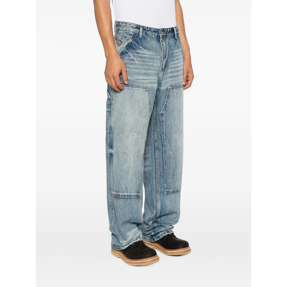 Whiskering-Effect Jeans