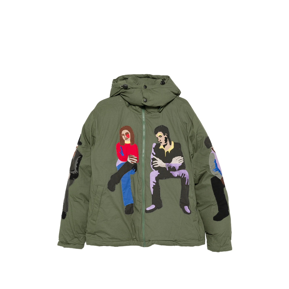 Embroidered Hooded Jacket