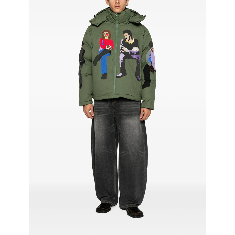 Embroidered Hooded Jacket