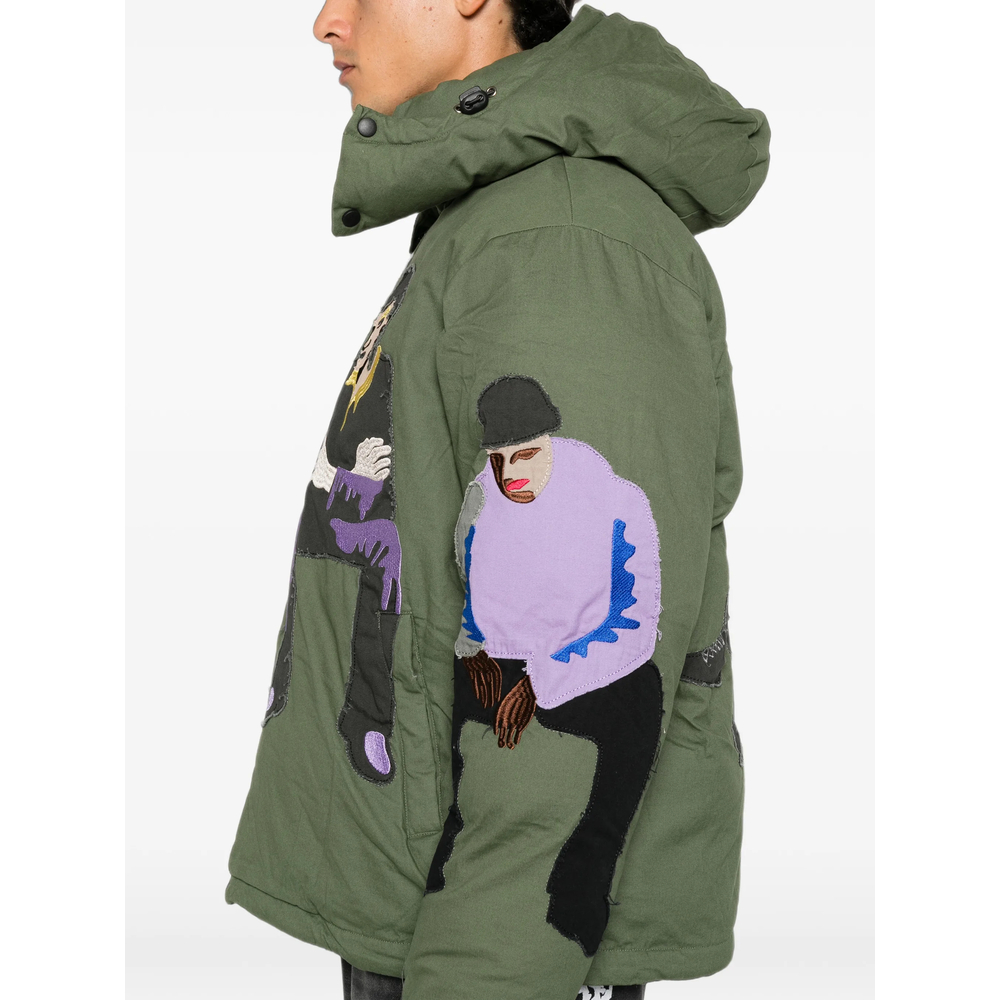 Embroidered Hooded Jacket
