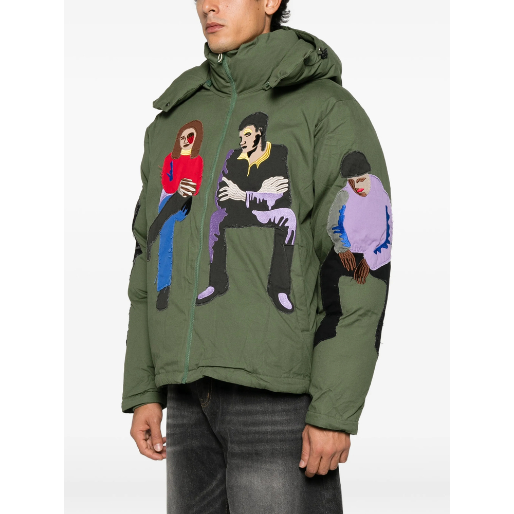 Embroidered Hooded Jacket