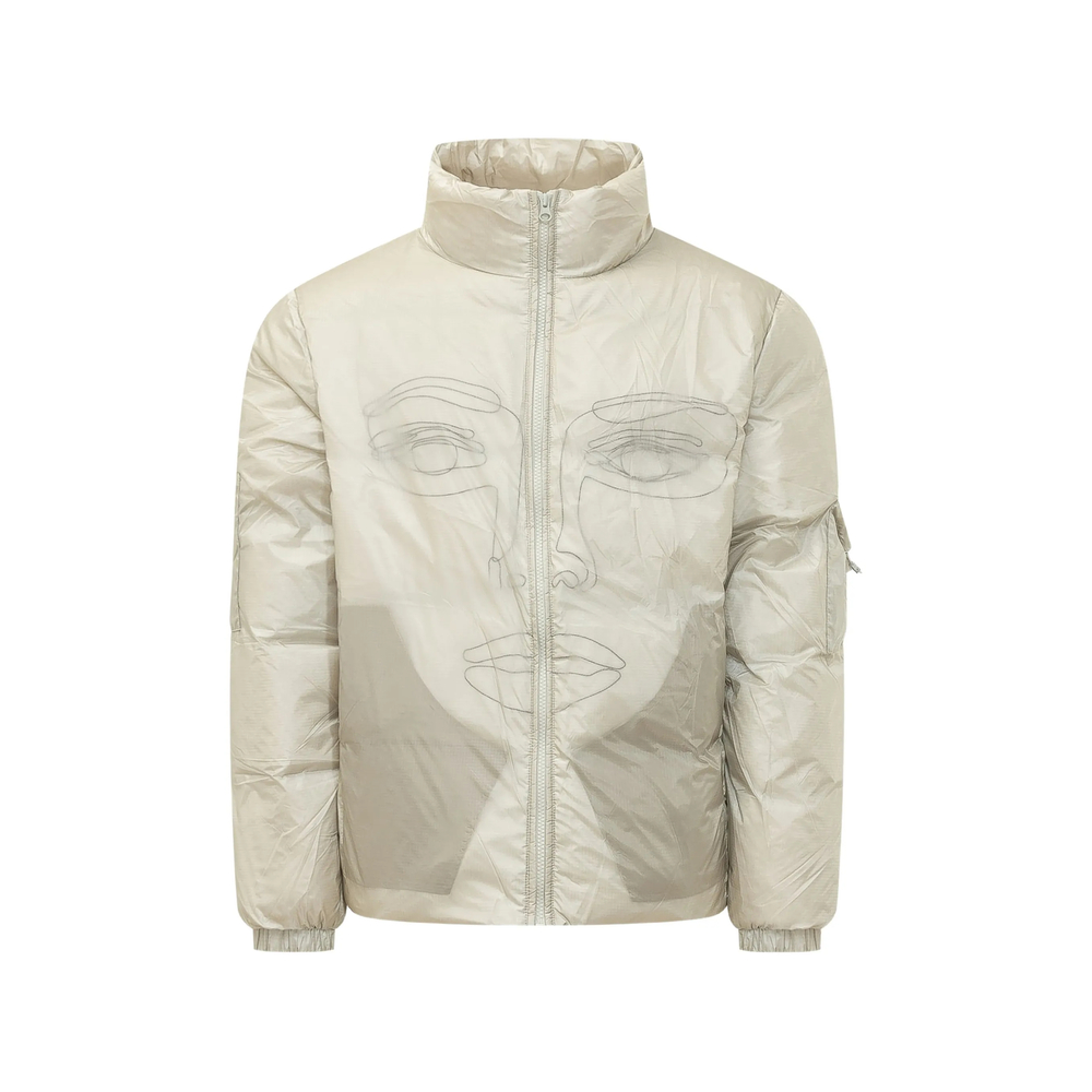 Translucent Face-Print Jacket