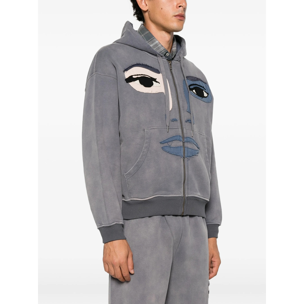 Face-Patchwork Hoodie