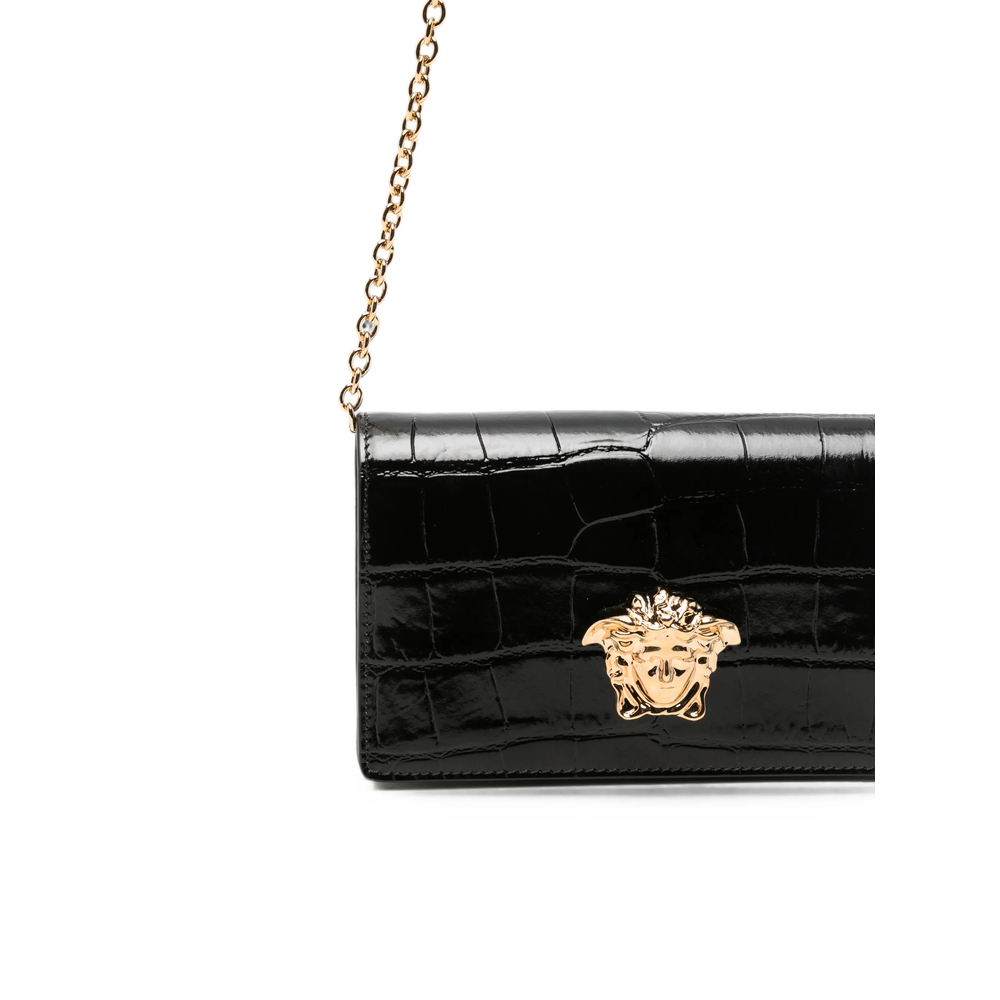 Mini Medusa '95 Croc-Effect Shoulder Bag