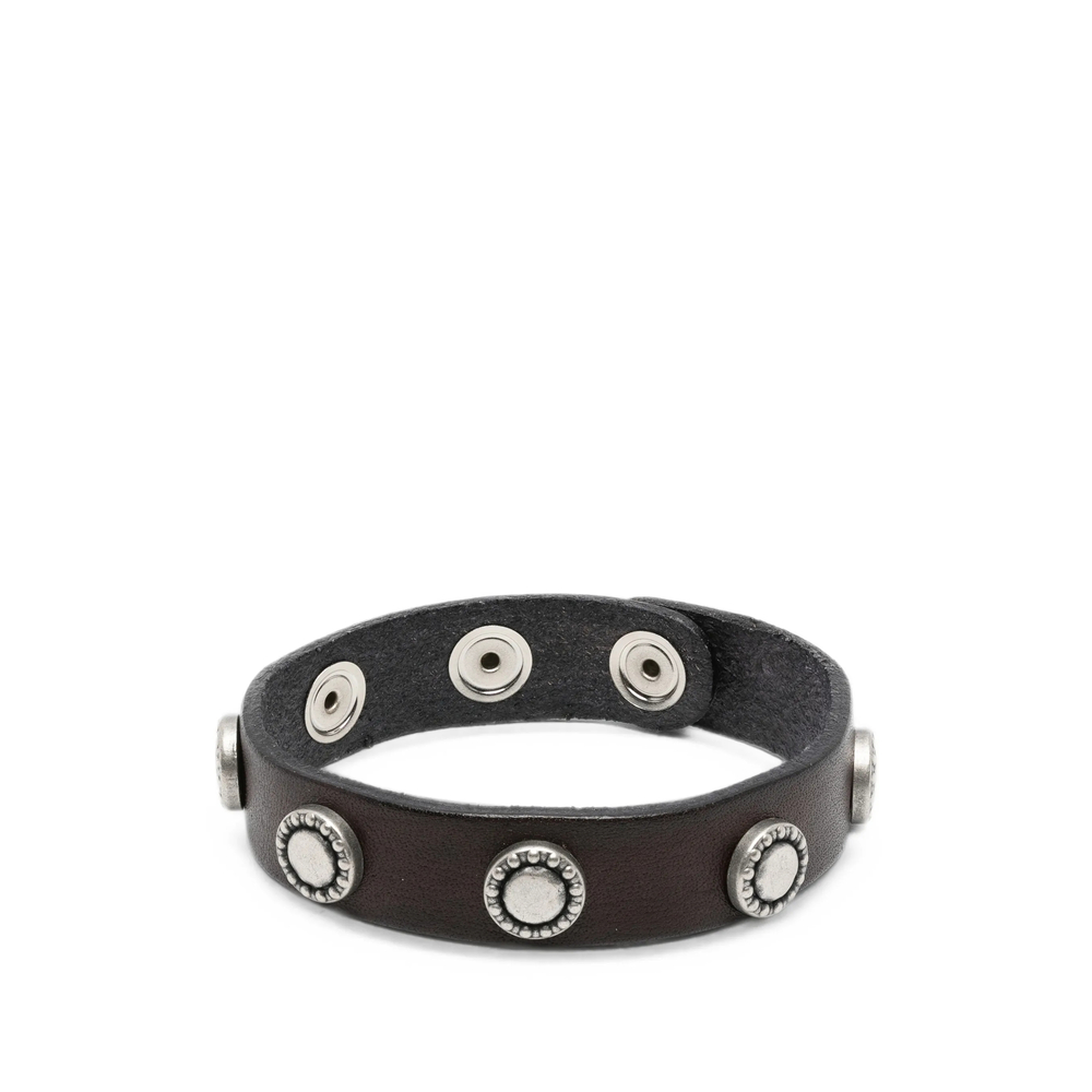 Eraldo Stud-embellished Leather Bracelet
