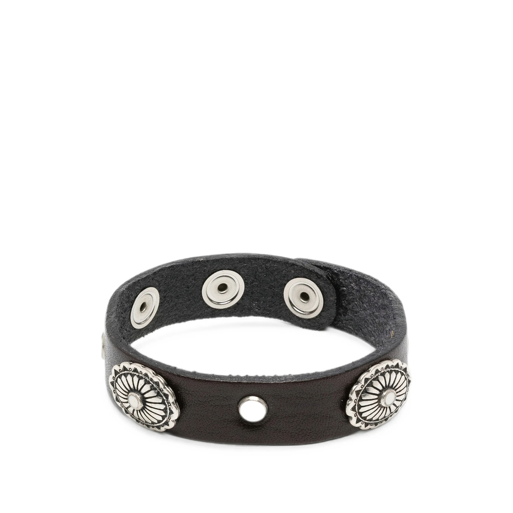 Eraldo Stud-embellished Leather Bracelet