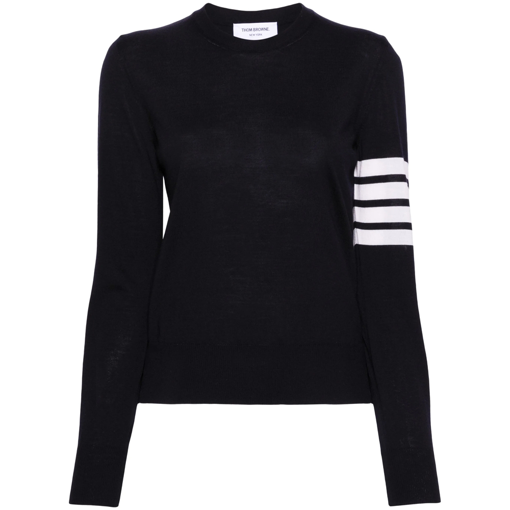 Merino Wool 4-Bar Relaxed Fit Pullover