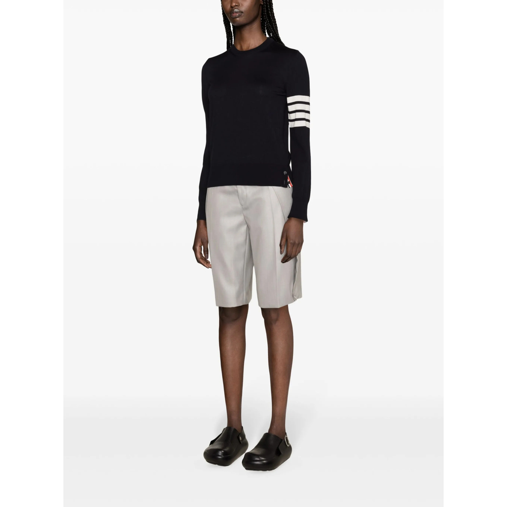 Merino Wool 4-Bar Relaxed Fit Pullover