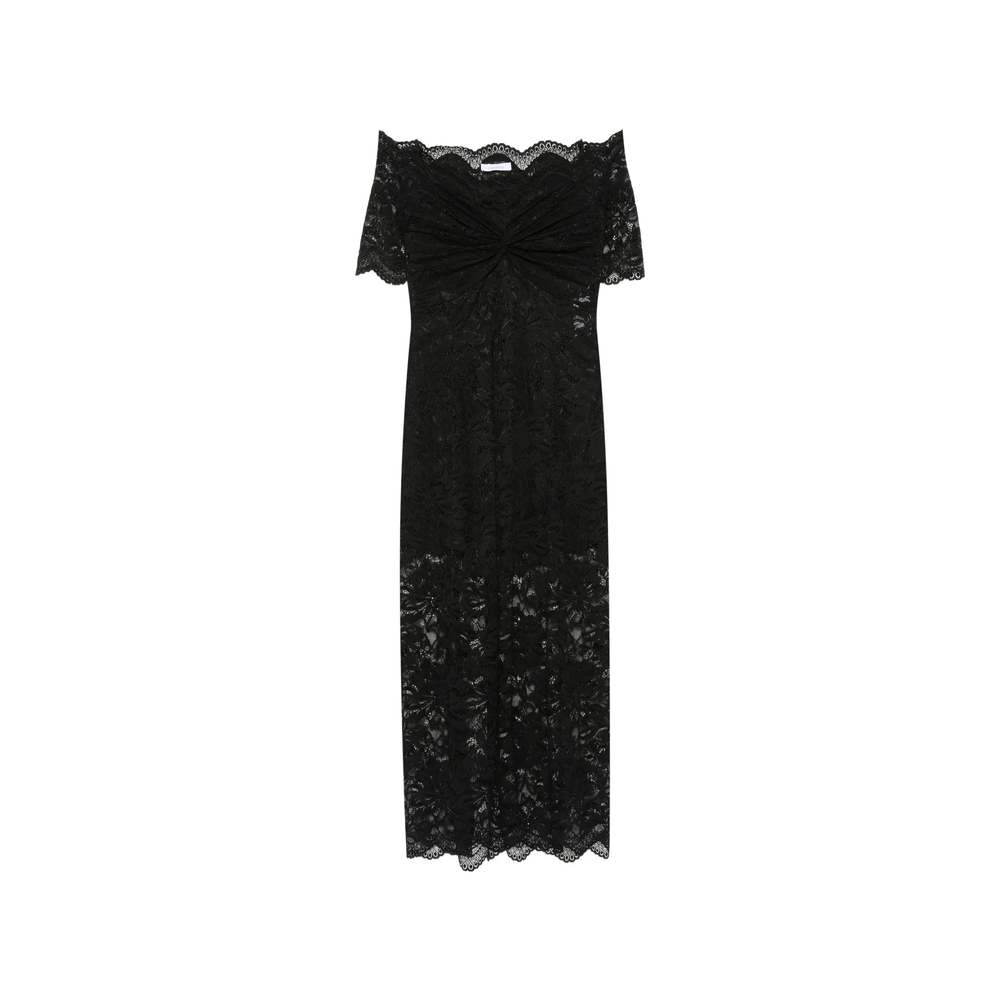 Rabanne Off-the-shoulder Lace Maxi Dress
