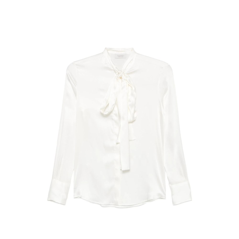 Camiceria Mazzarelli Pussy-bow Silk Blouse