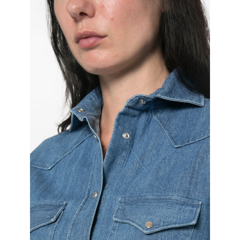 Western-Style Denim Shirt