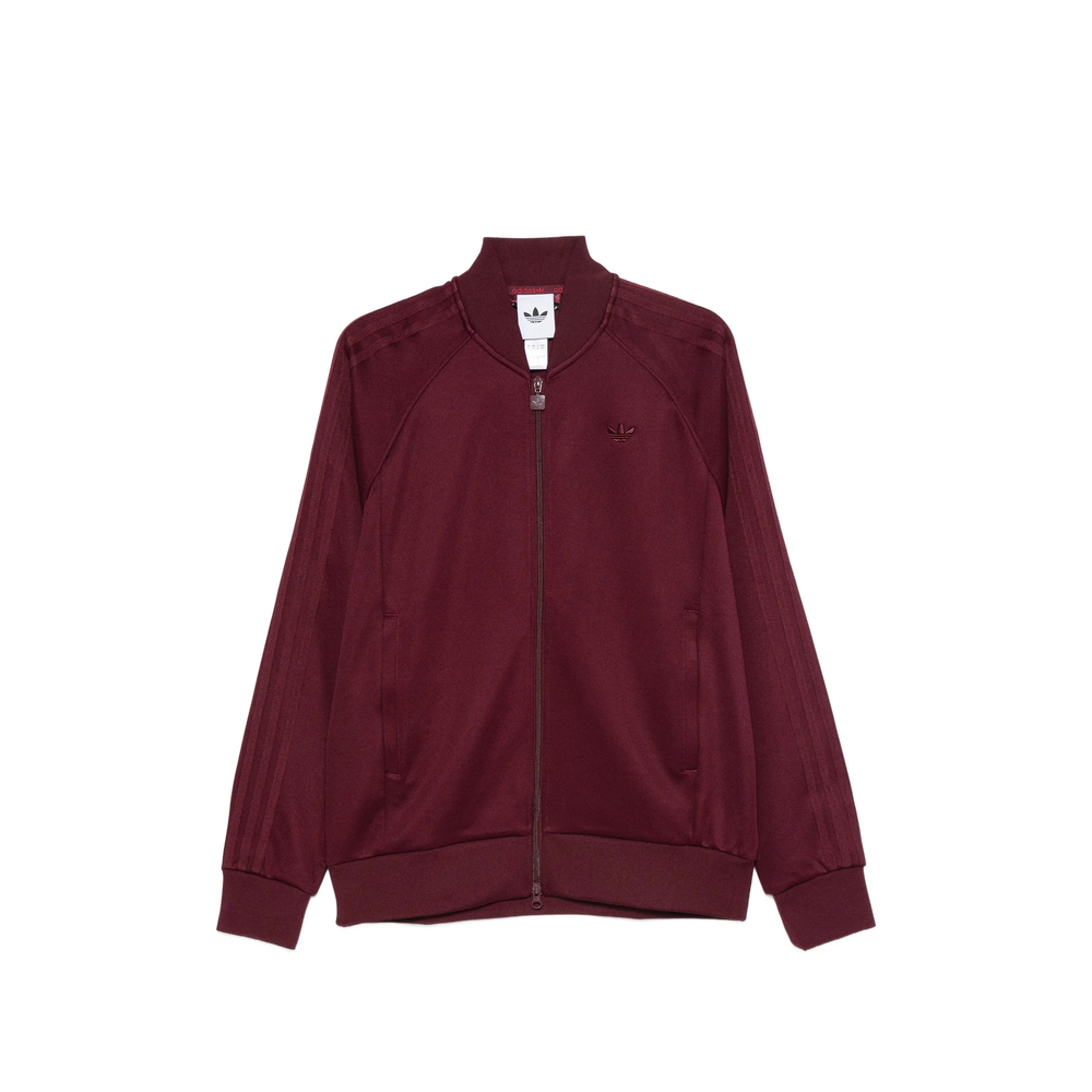 Adidas Logo-embroidered Zip-up Sweater