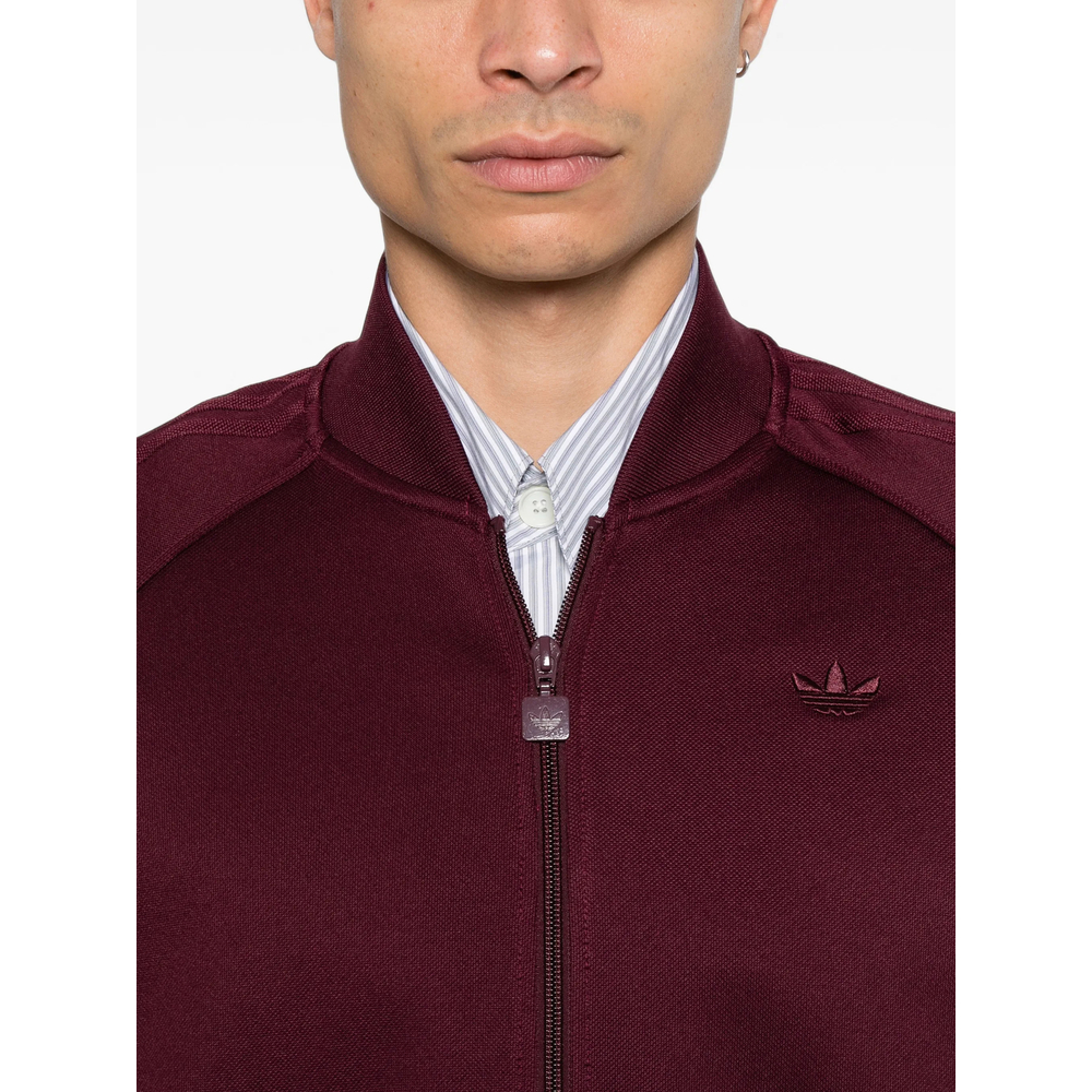 Logo-Embroidered Zip-Up Sweater
