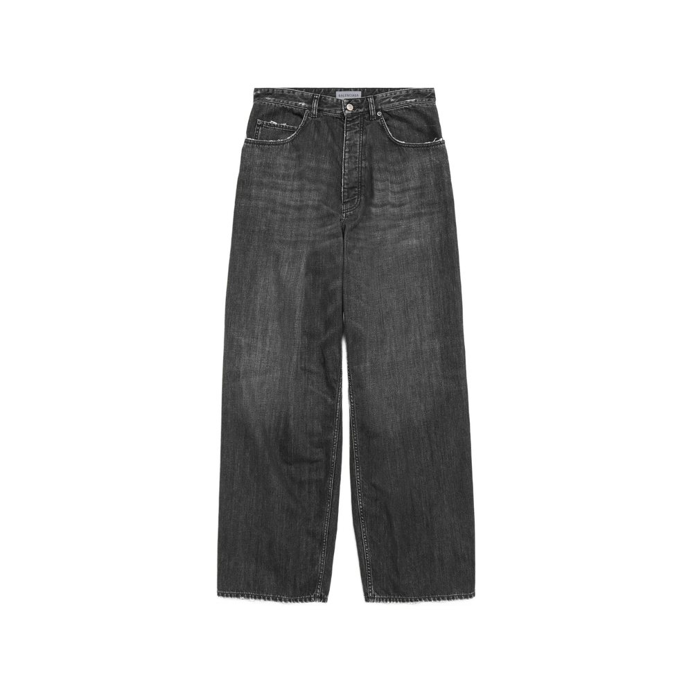 Balenciaga Distressed Wide-leg Jeans