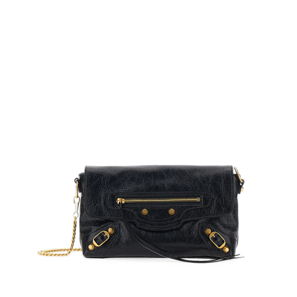Balenciaga Le City Leather Clutch Bag