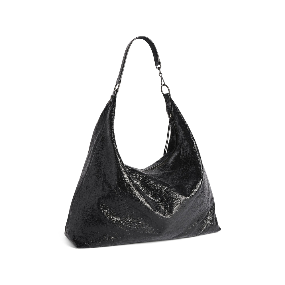 Large Le City Crinkled-Leather Shoulder Bag