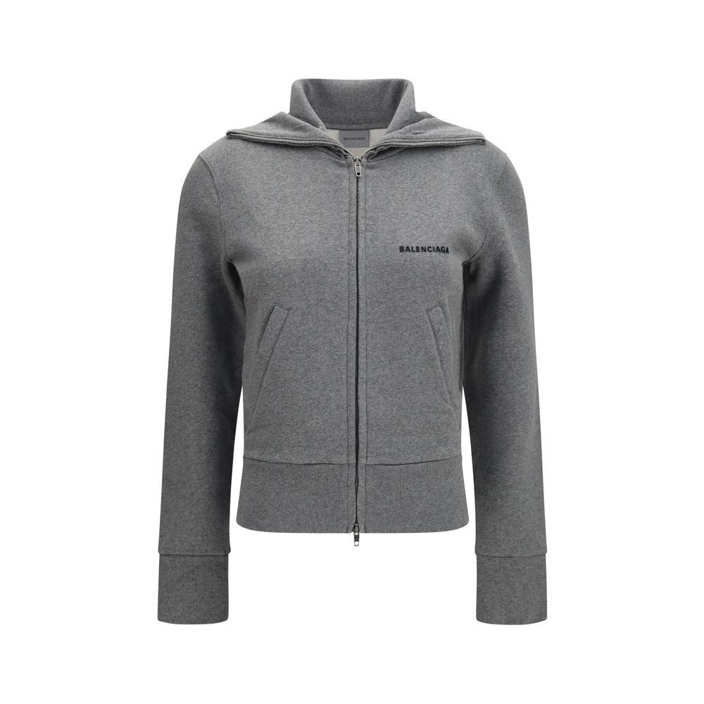 Balenciaga Logo-embroidered Zip-up Jacket