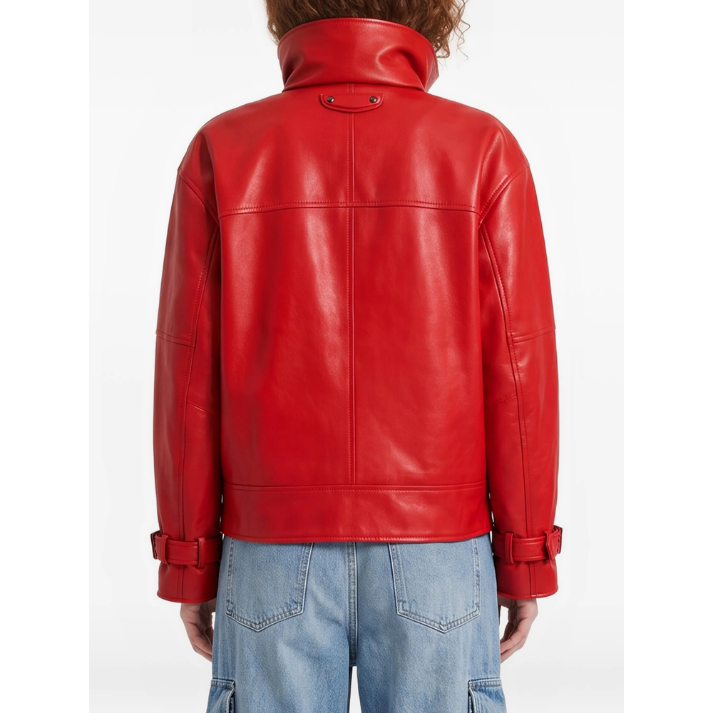 Round Bomber In Red