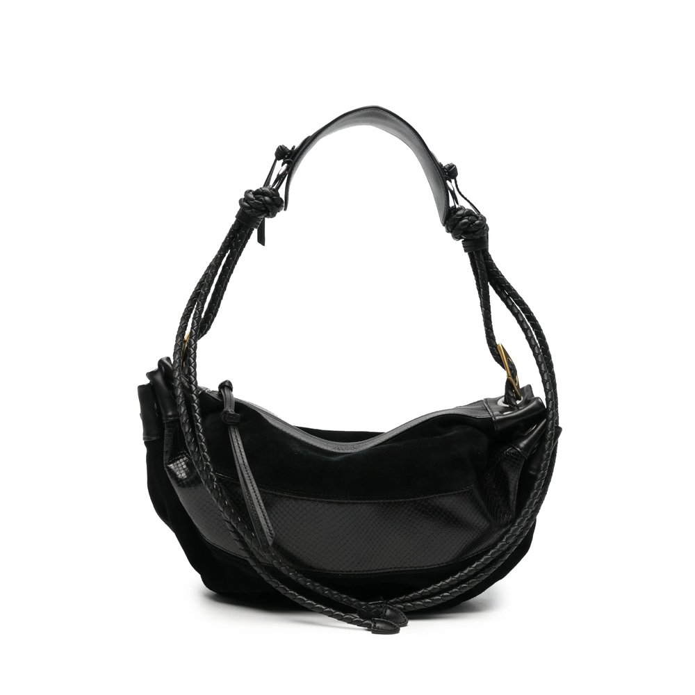 Isabel Marant Medium Maia Braided-strap Panelled Shoulder Bag