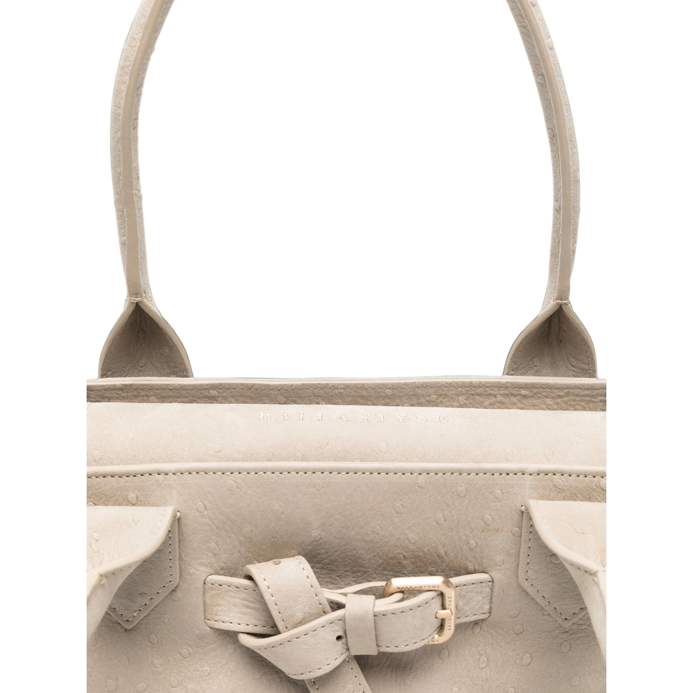 M Kate Buckle-Detail Textured Tote Bag