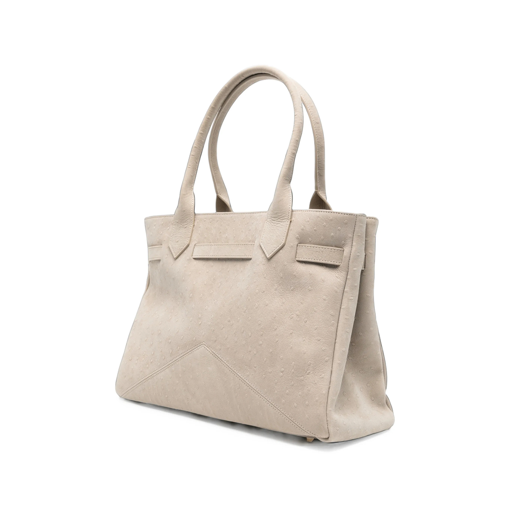 M Kate Buckle-Detail Textured Tote Bag