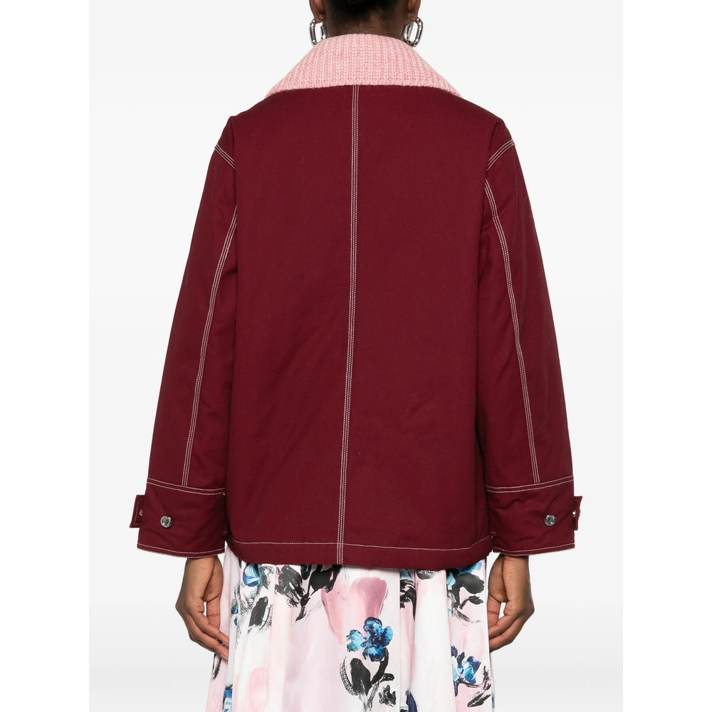 Contrast-Stitch Multi-Pocket Jacket