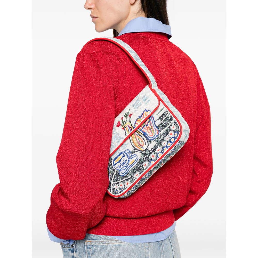 Tommy Bead-Embellished Shoulder Bag