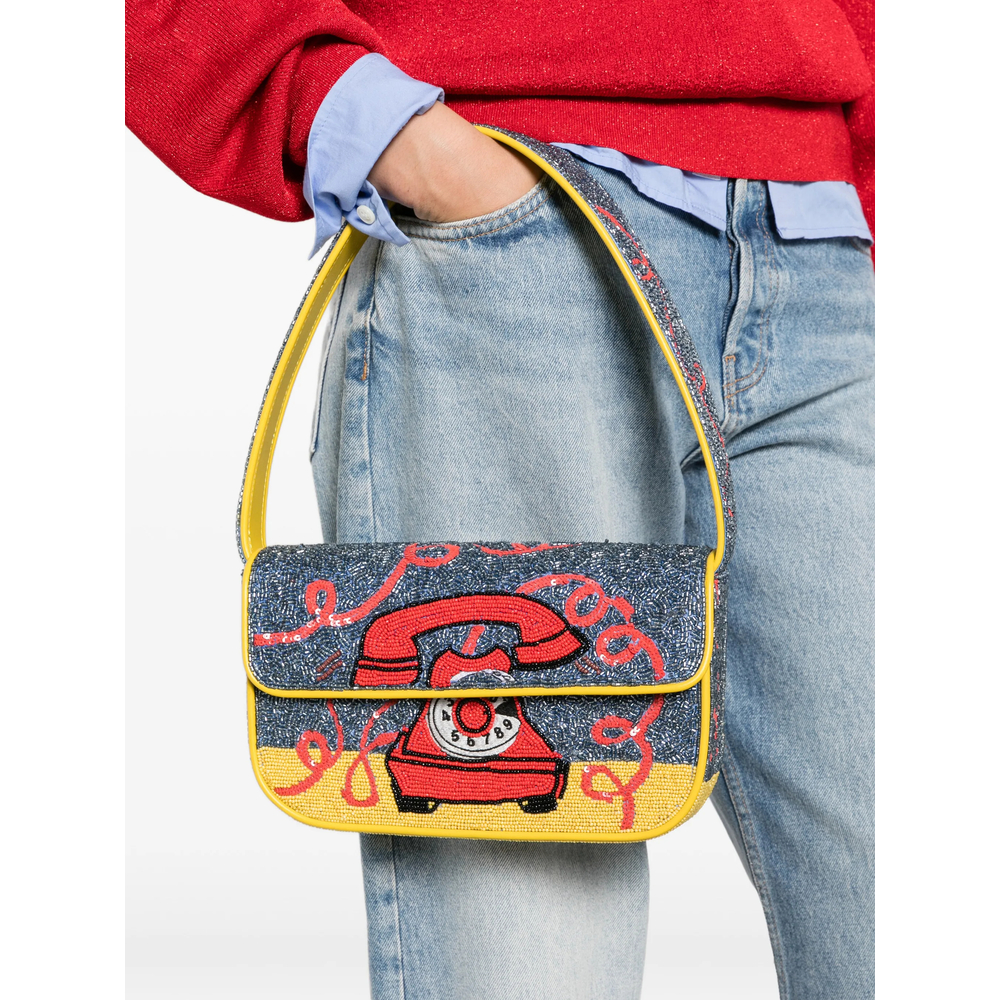 Tommy Hotline Bead-Embellished Shoulder Bag
