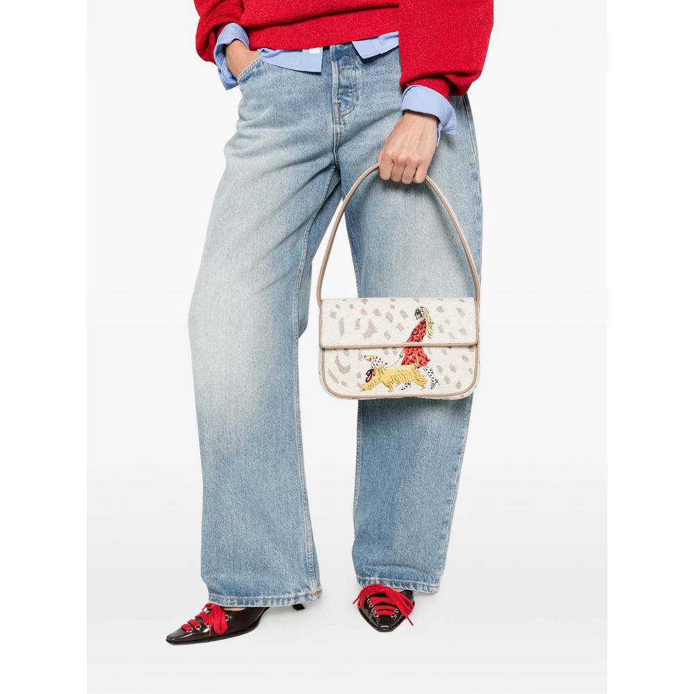 Bead-Embellished Tommy Shoulder Bag