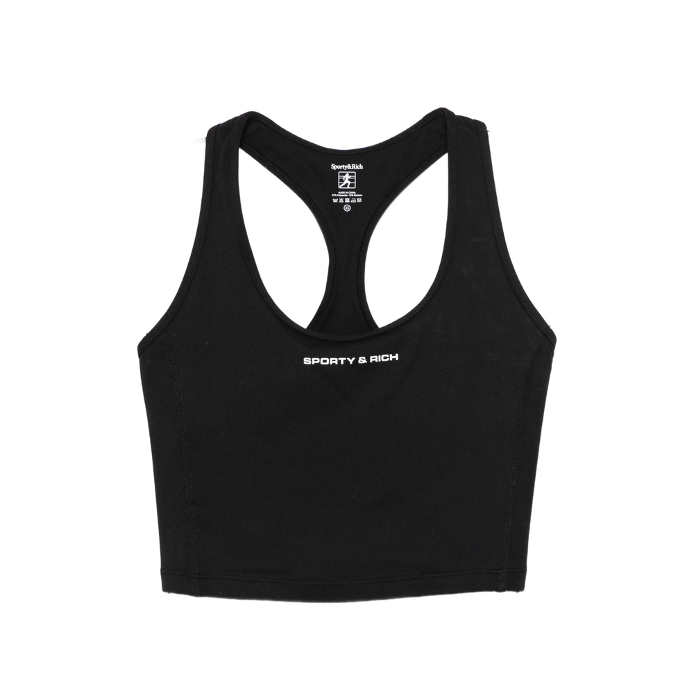 Logo-Print Racerback Tank Top