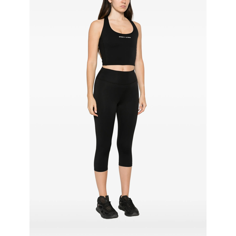 Logo-Print Racerback Tank Top