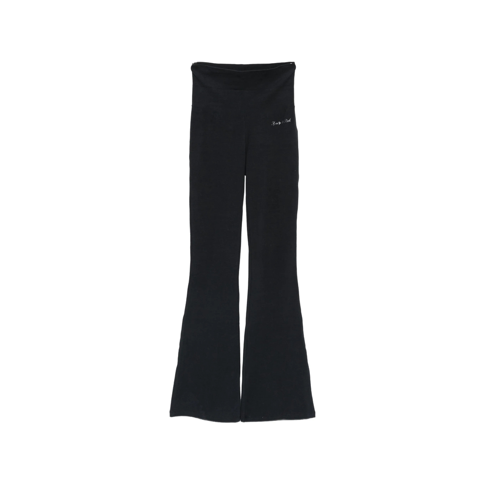 Sporty & Rich Benedetta Logo-print Flared Trousers