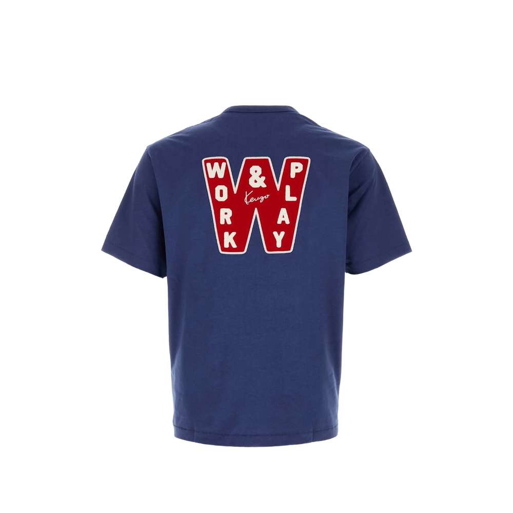 Work And Play Logo-Patch T-Shirt