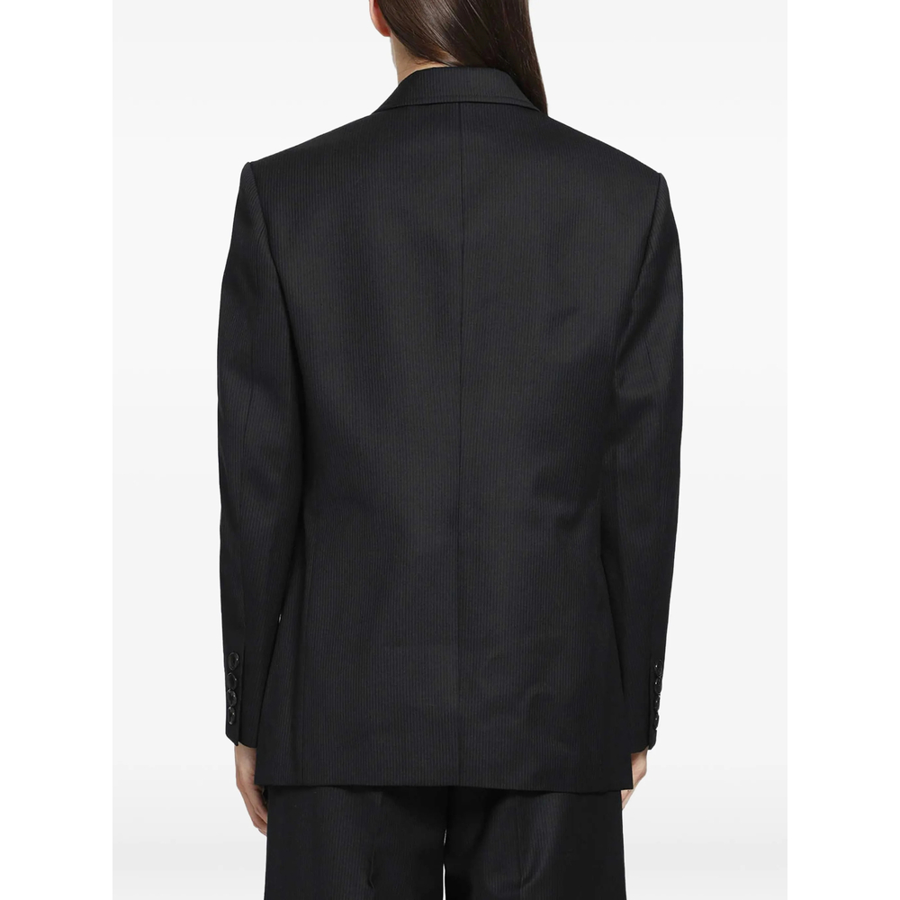 Pinstripe Double-Breasted Jacket