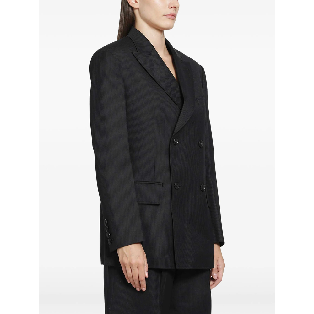 Pinstripe Double-Breasted Jacket