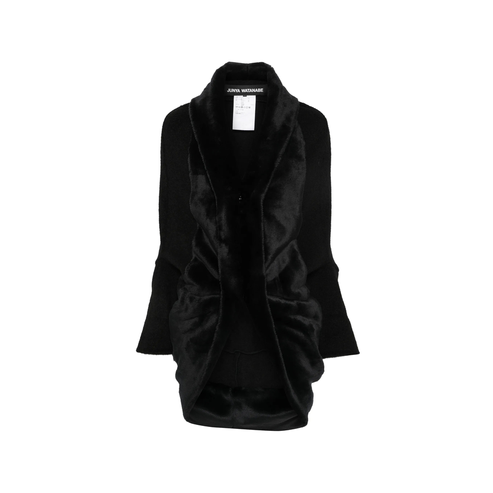 Junya Watanabe Faux-fur Shawl-collar Jacket