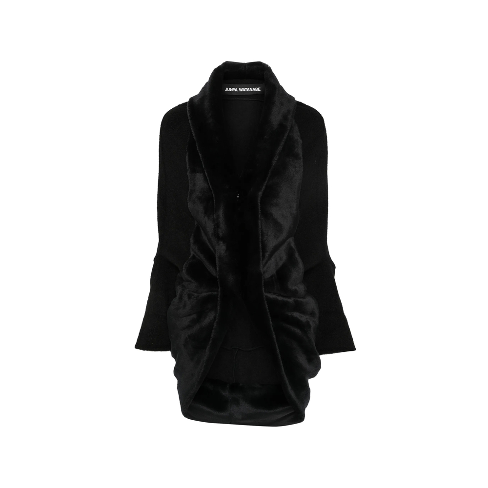Faux-Fur Shawl-Collar Jacket