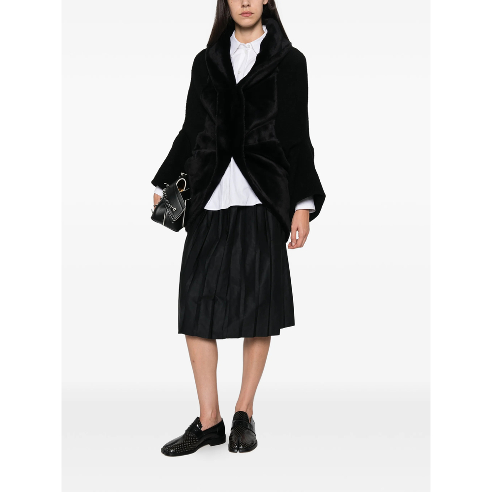 Faux-Fur Shawl-Collar Jacket