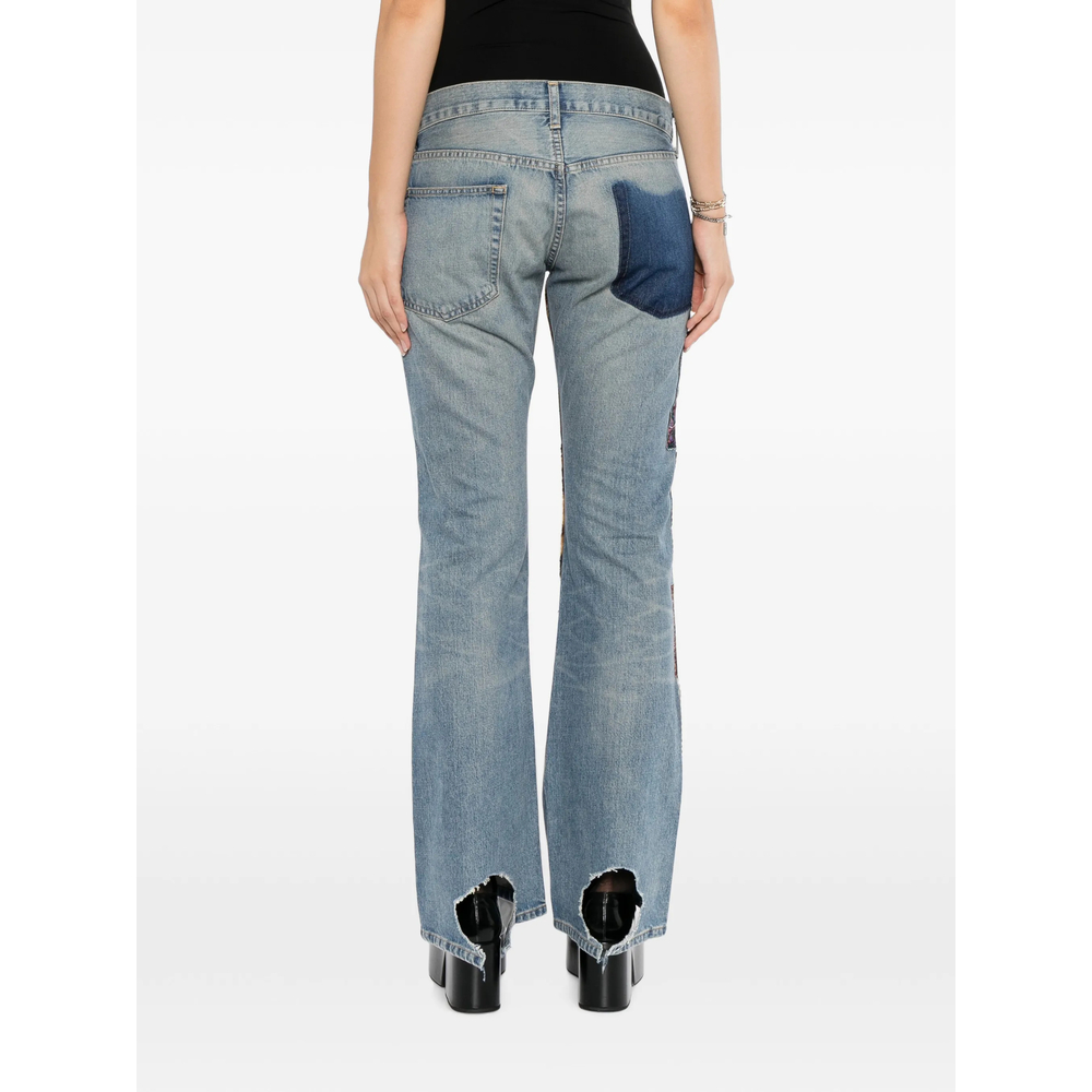 Patchwork Distressed Jeans