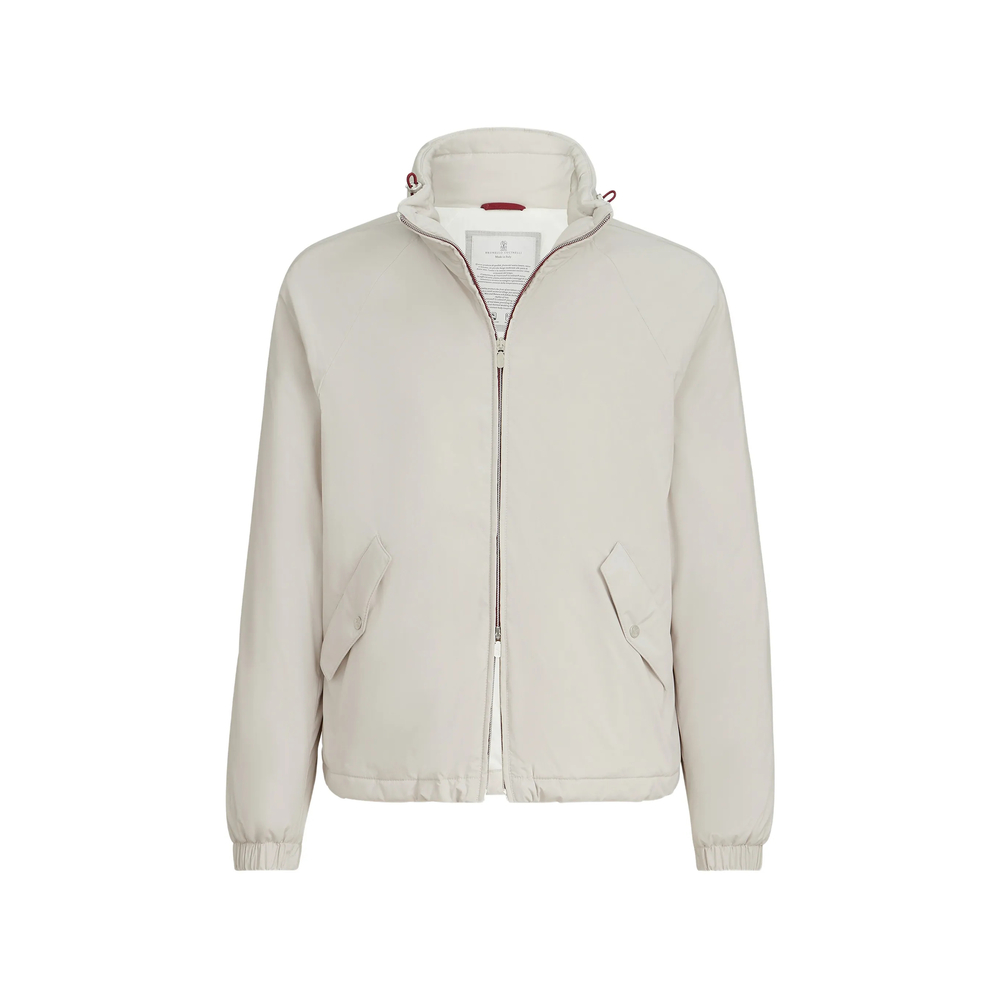 Brunello Cucinelli Lightweight Nylon Outerwear Jacket With Packable Hood