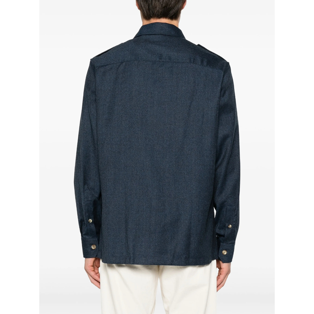 Button-Up Epaulette Shirt