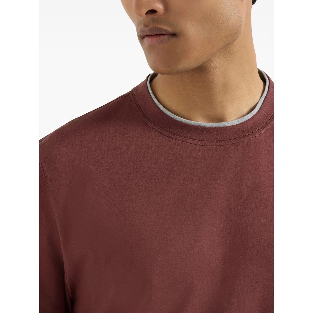 Cotton Jersey Crew Neck T-Shirt