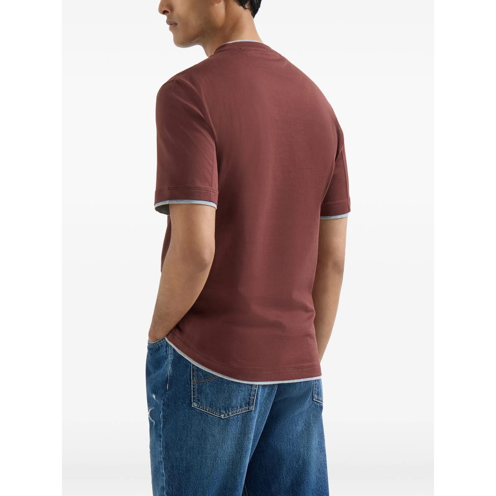 Cotton Jersey Crew Neck T-Shirt